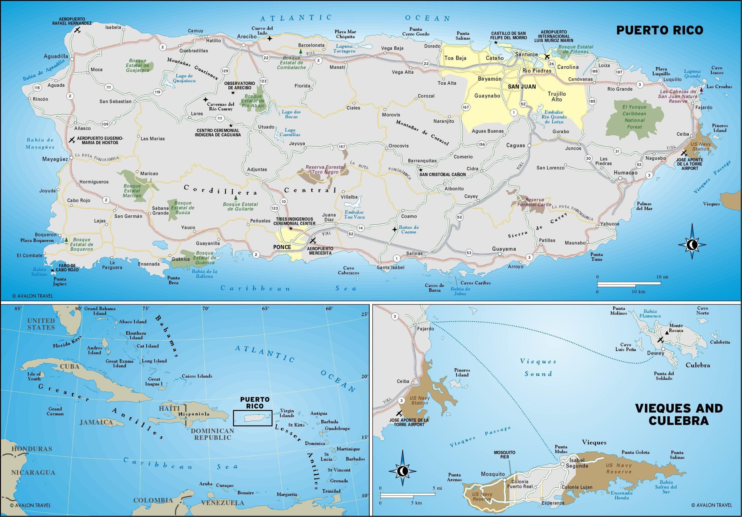 10 Awesome Printable Map Puerto Rico Printable Map