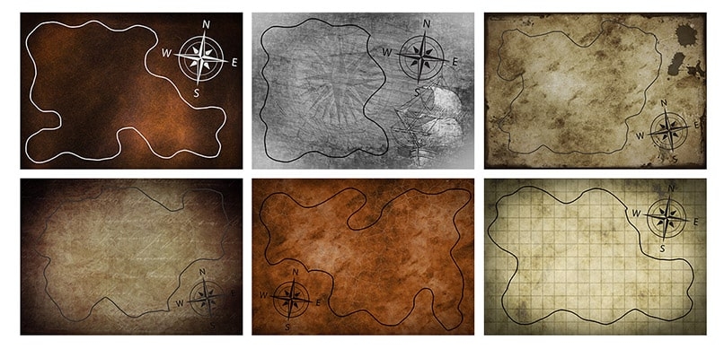 16 Free Treasure Map Coloring Pages ESL Vault Worksheets Library