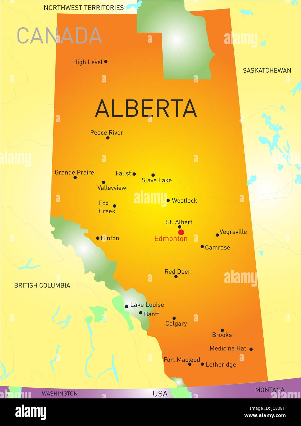 Alberta Map Printable Alberta Map Printable