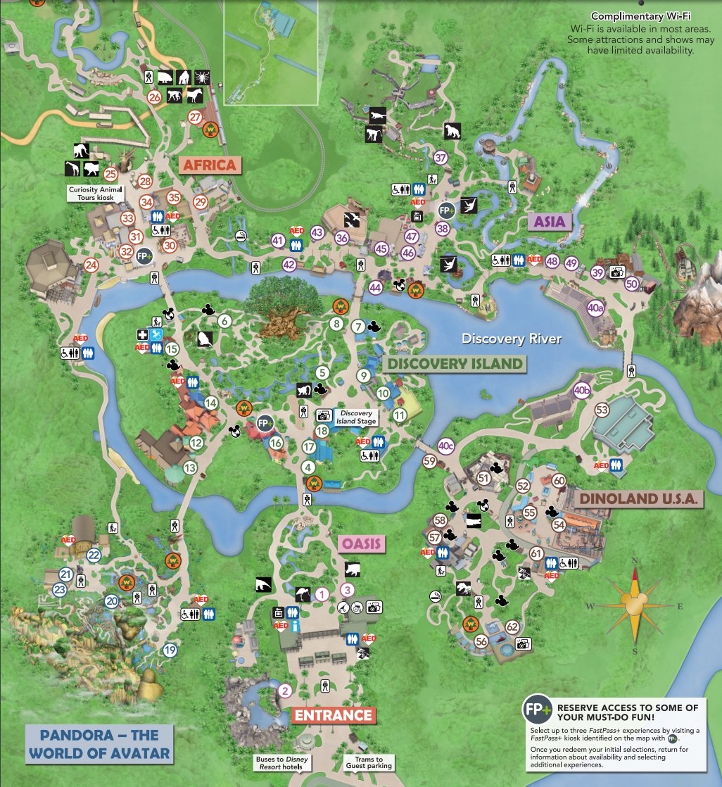 Animal Kingdom Map 2024 Printable Animal Kingdom Map 2024 Printable