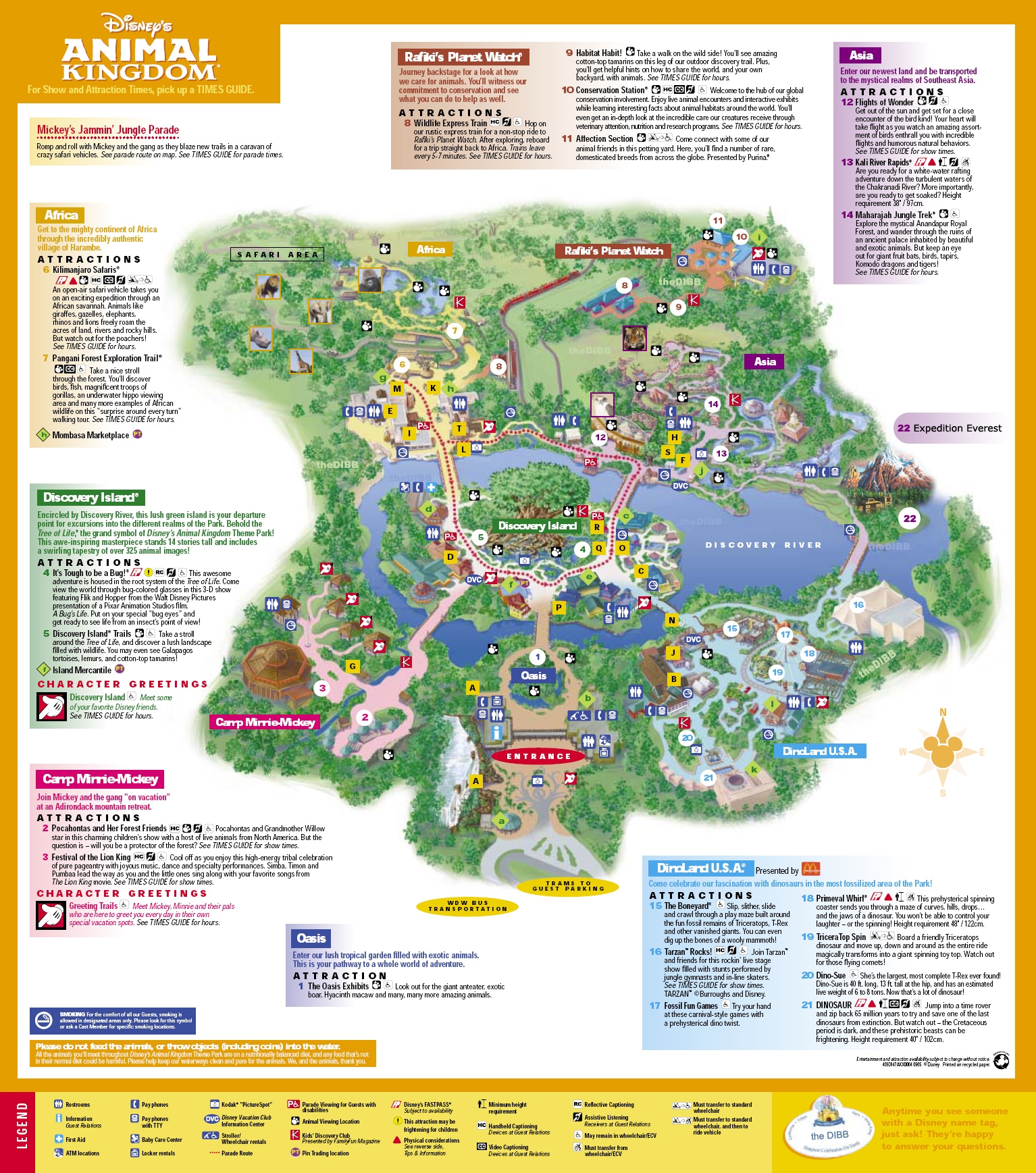 printable map of animal kingdom