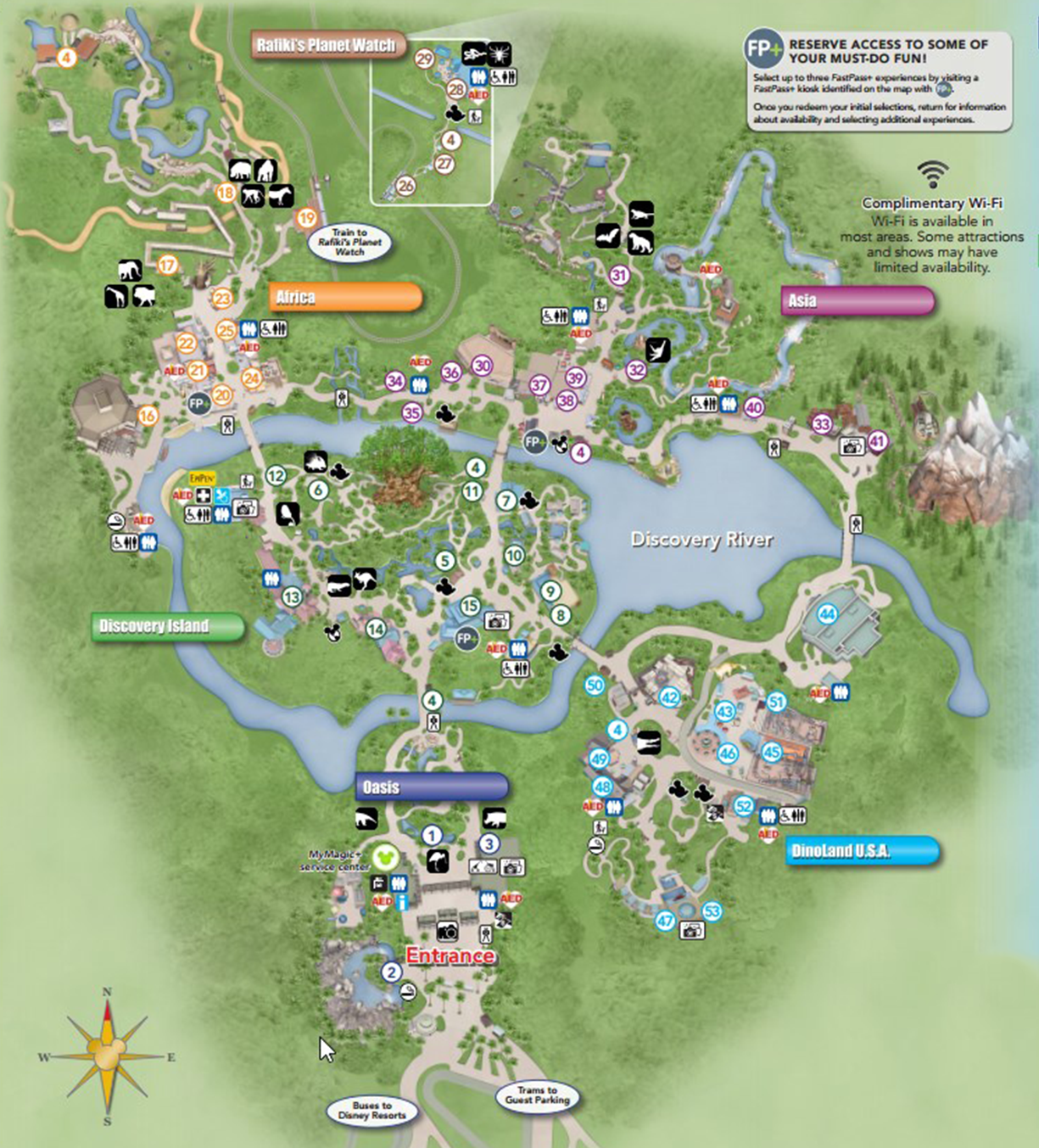 Animal Kingdom Map 2024 Printable Animal Kingdom Map 2024 Printable