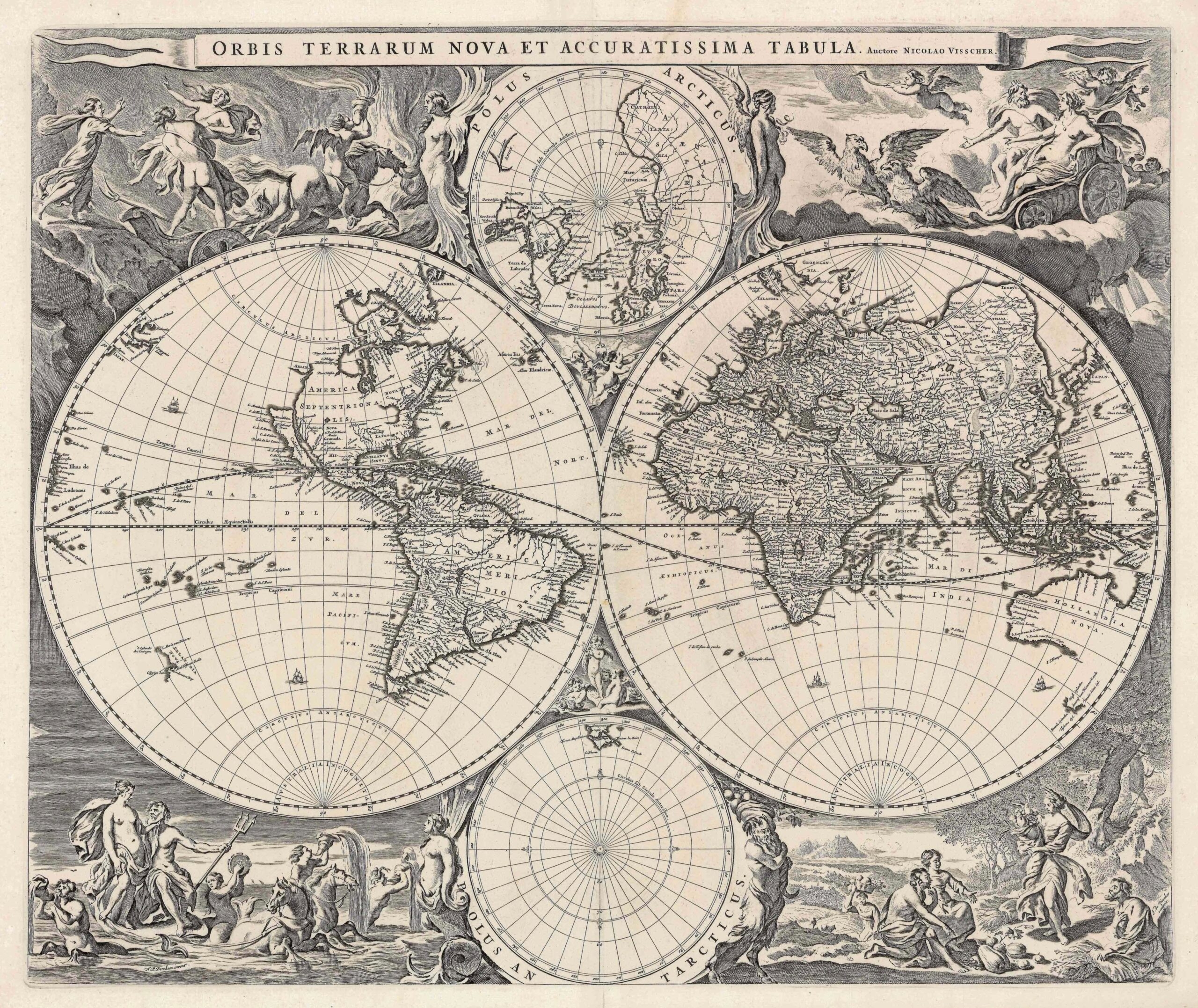 Antique World Map Printable