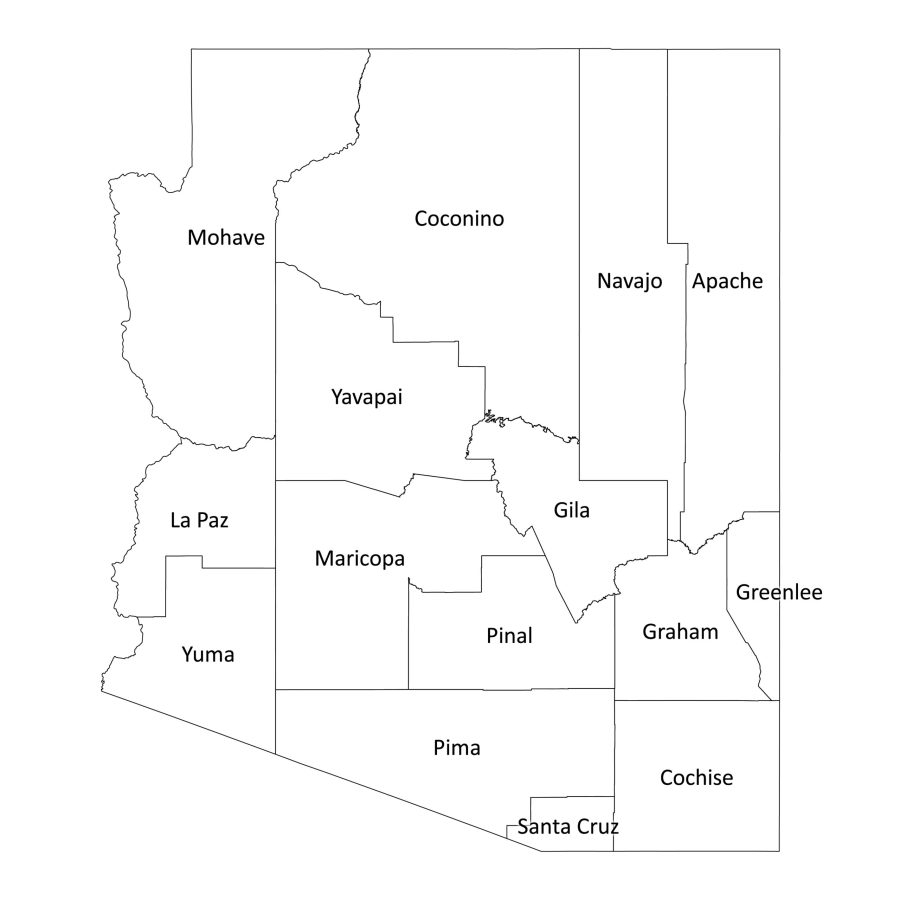 Arizona Printable Map Free Printable Map
