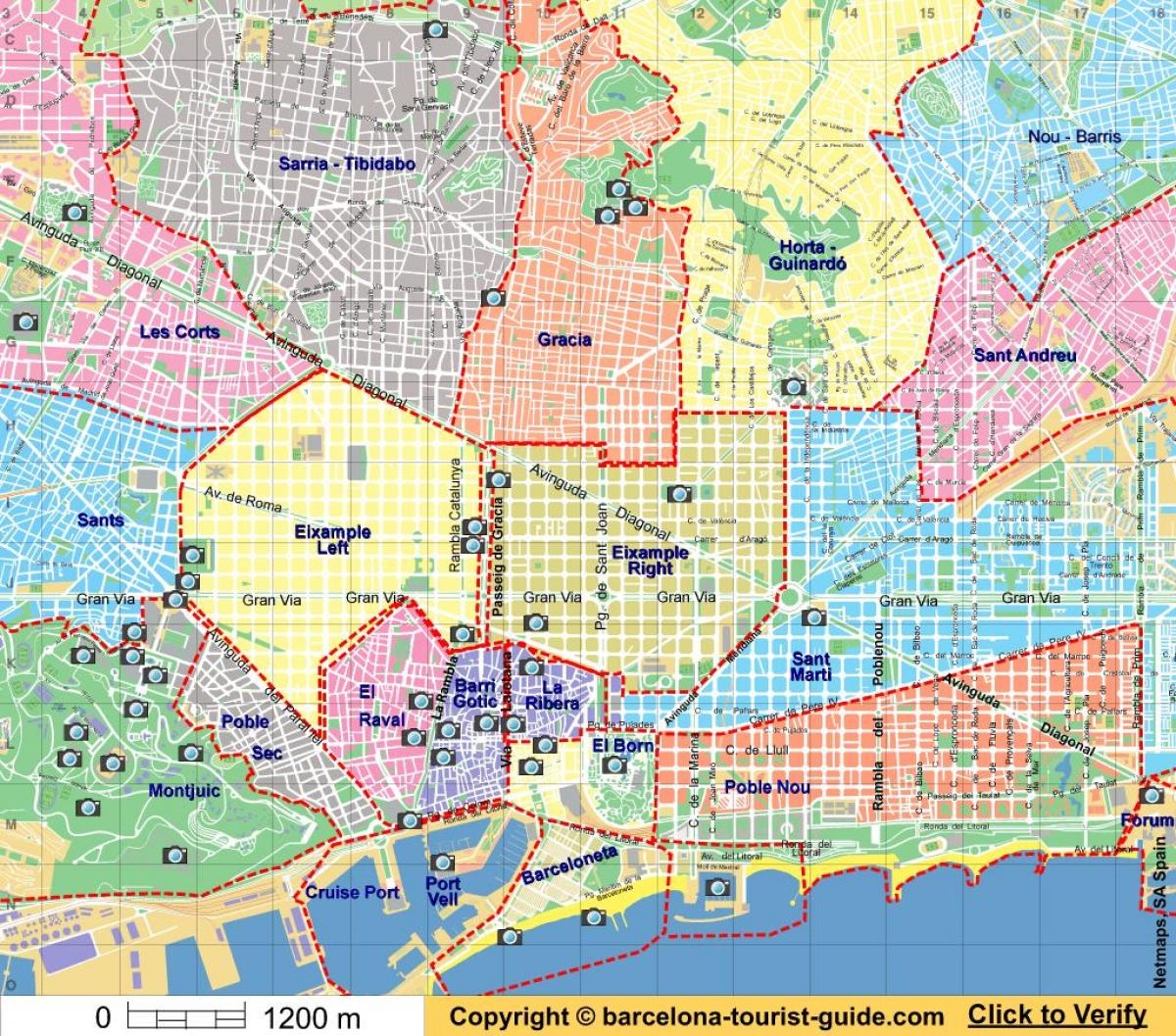 Barcelona City Map Printable