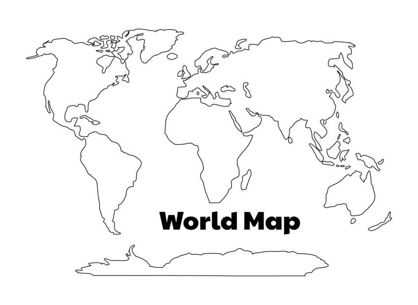 Blank Map Of 7 Continents And 5 Oceans Printable Infoupdate
