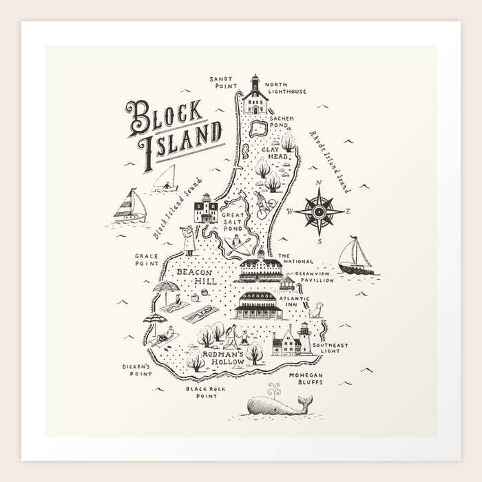 printable block island map
