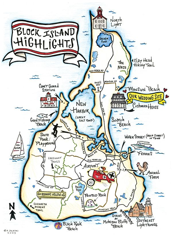 Block Island Map Printable Block Island Map Printable