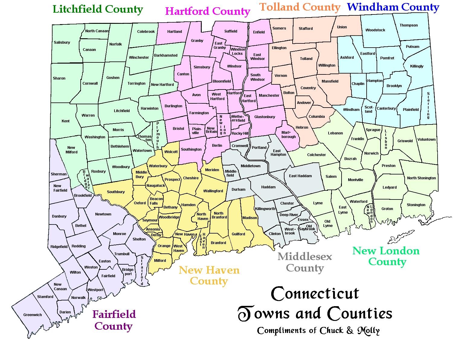 Connecticut County Map Printable FREE Printable Connecticut County Map Printable FREE Printable