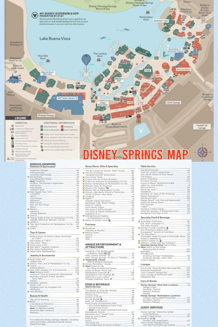 printable map of disney springs printable map of disney springs
