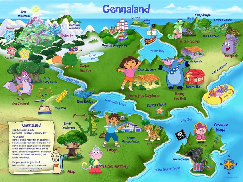 Dora Explorer Map Printable