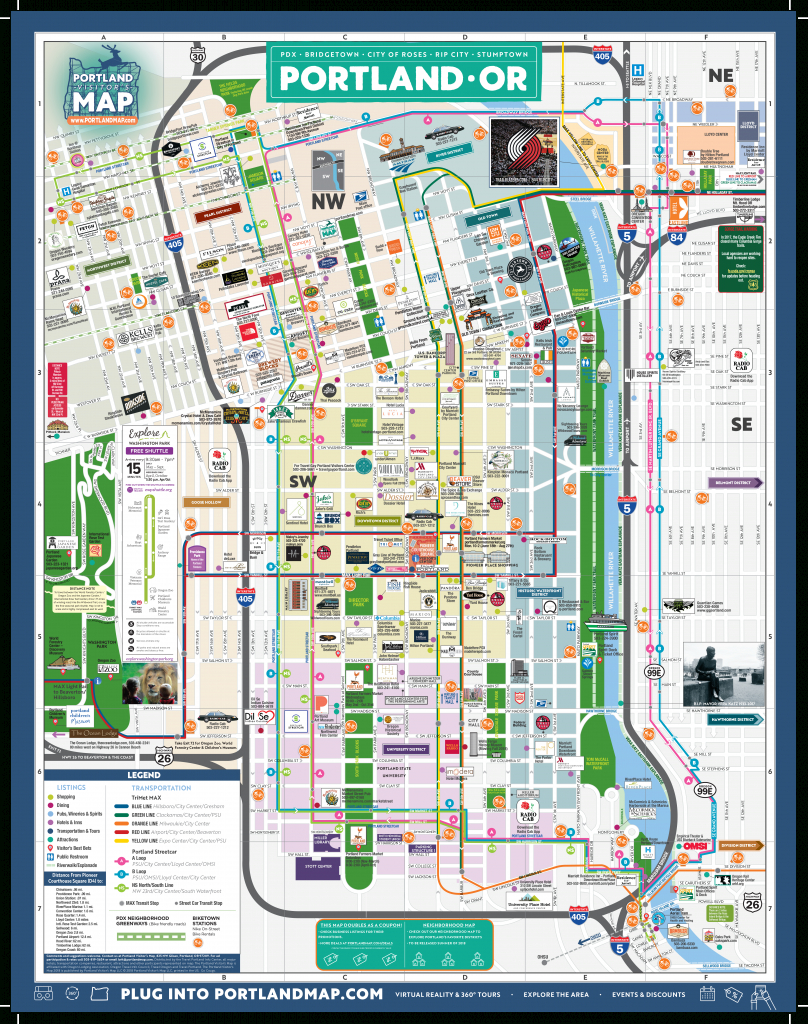 Downtown Portland Map Printable
