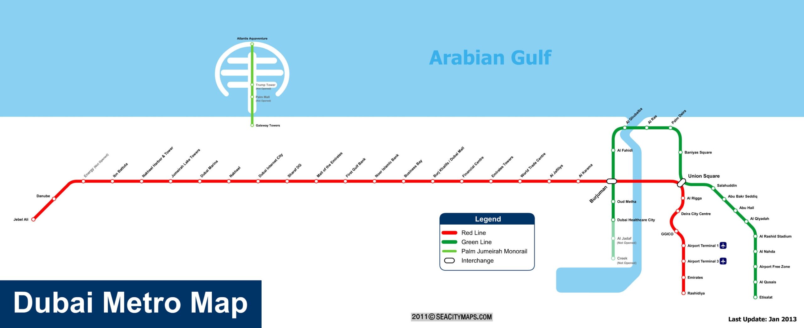 Dubai Metro Map Printable