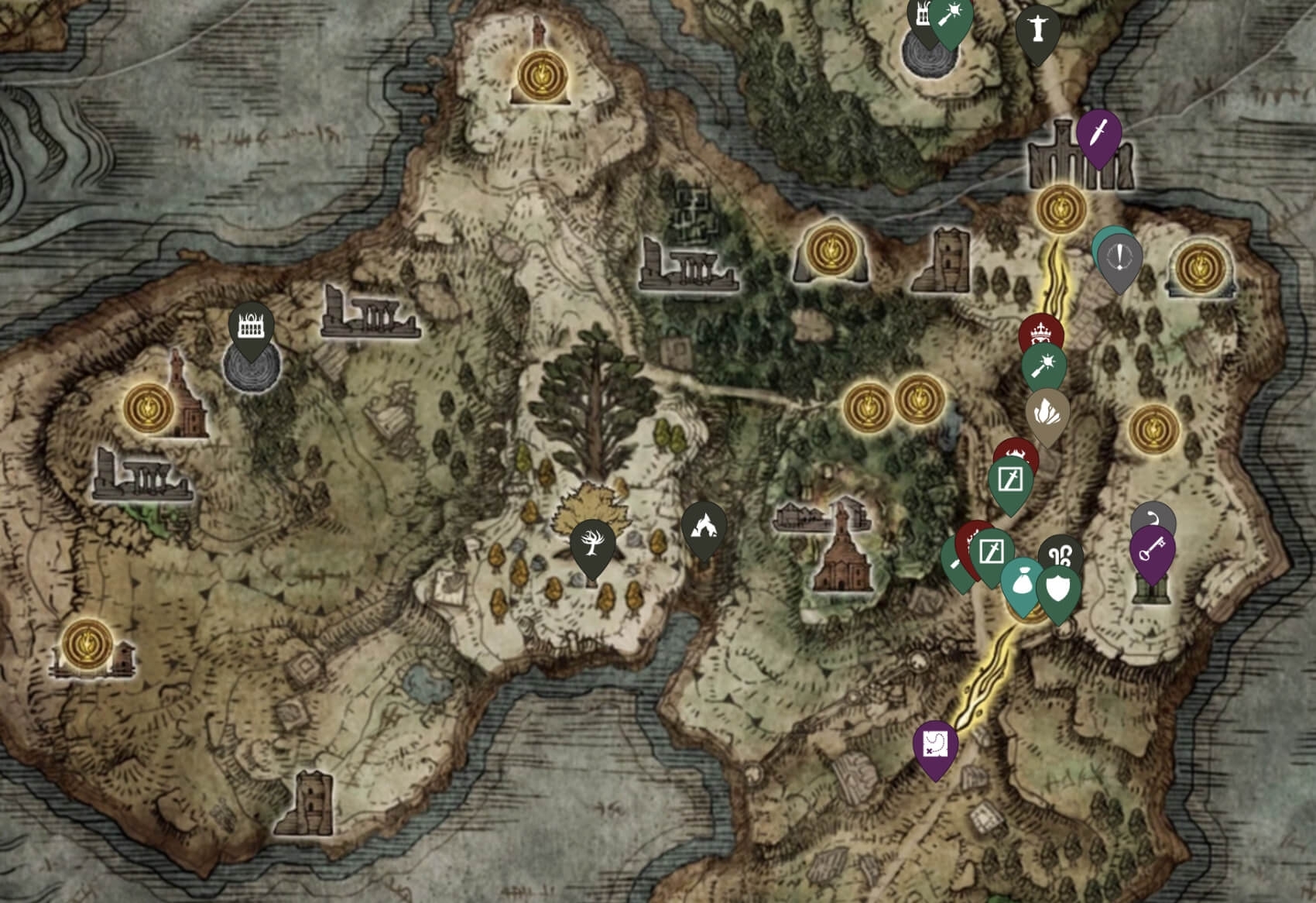 Elden Ring Map Printable Free Printable Maps
