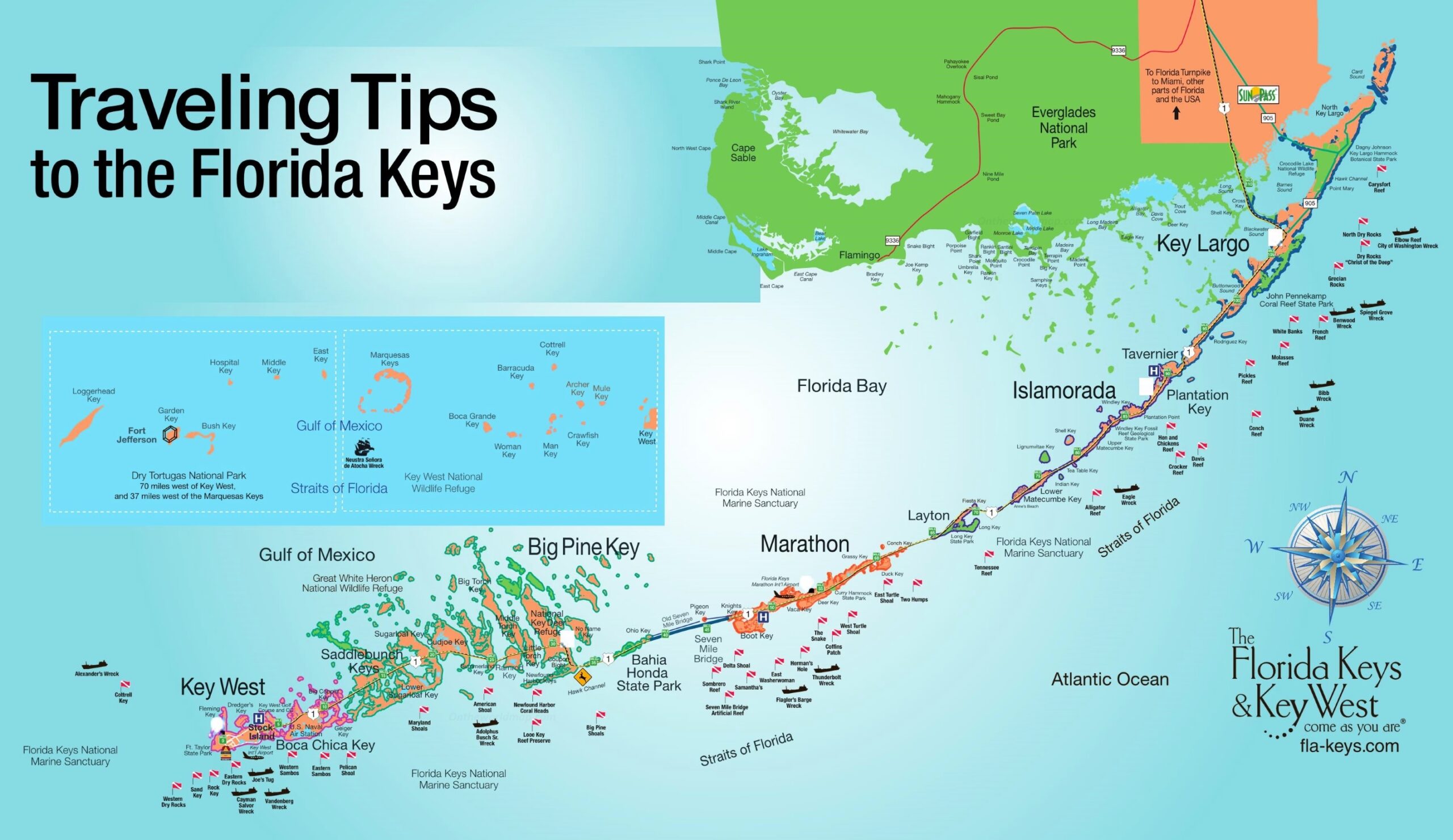 florida keys map printable