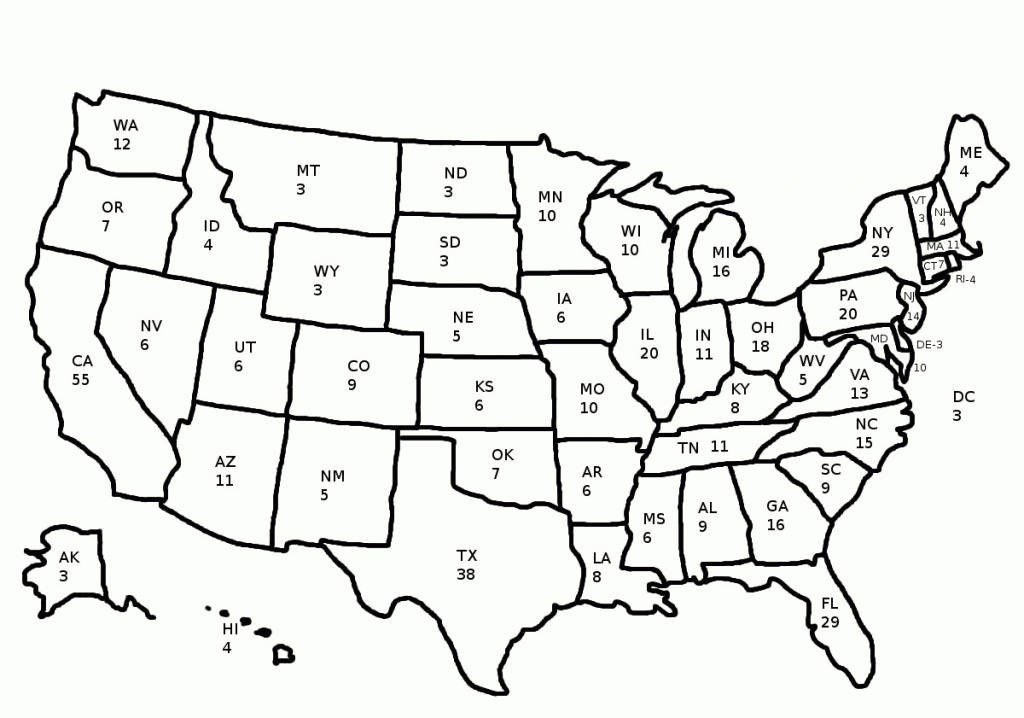 Free Blank Electoral Map Printable Easy Template Printables For Everyone