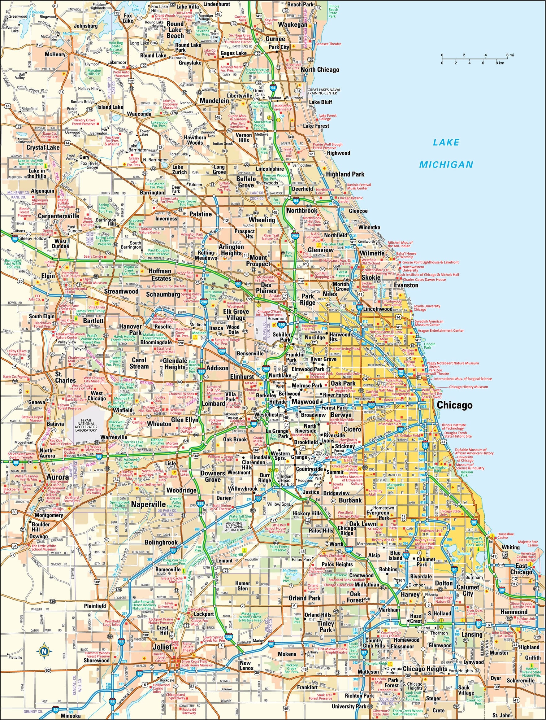 printable chicago map printable chicago map