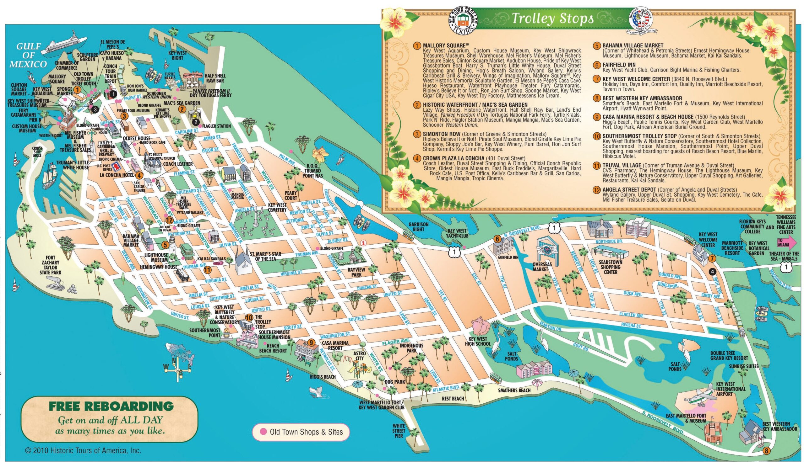 printable key west walking map
