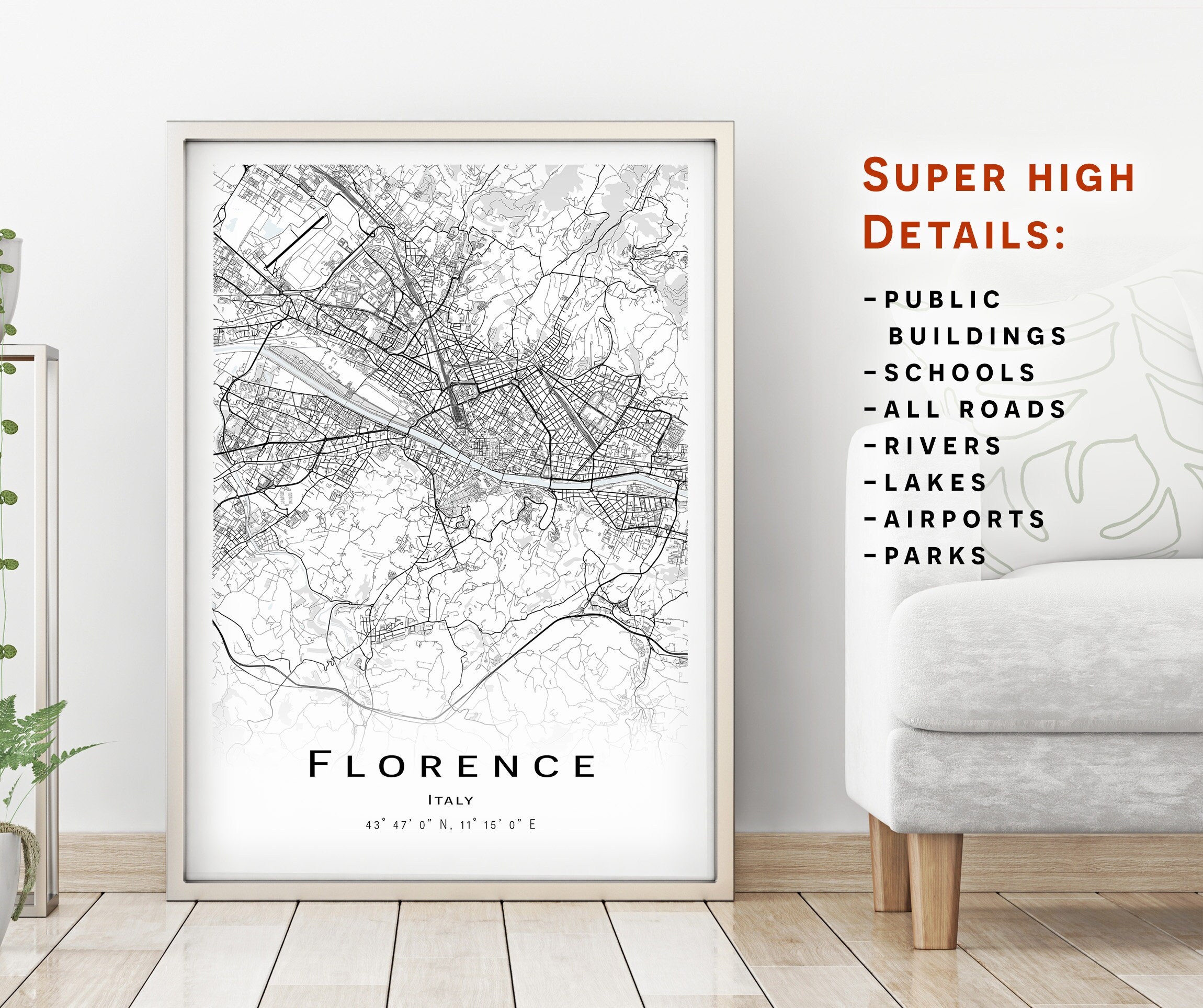 Printable Street Map Of Florence Italy Printable Street Map Of Florence Italy
