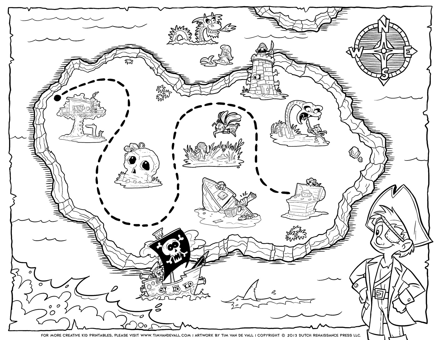 Free Printable Pirate Maps