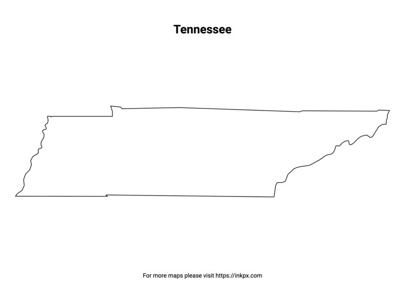 printable tennessee state map printable tennessee state map