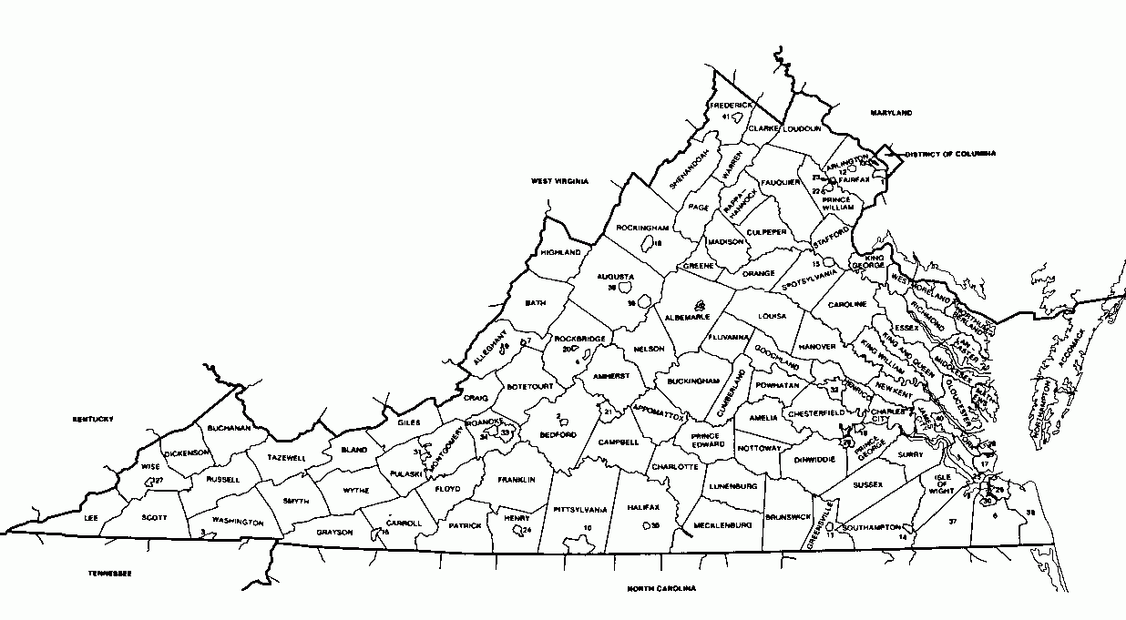 Free Virginia County Map Printable Easy Download Printables For Everyone Free Virginia County Map Printable Easy Download Printables For Everyone
