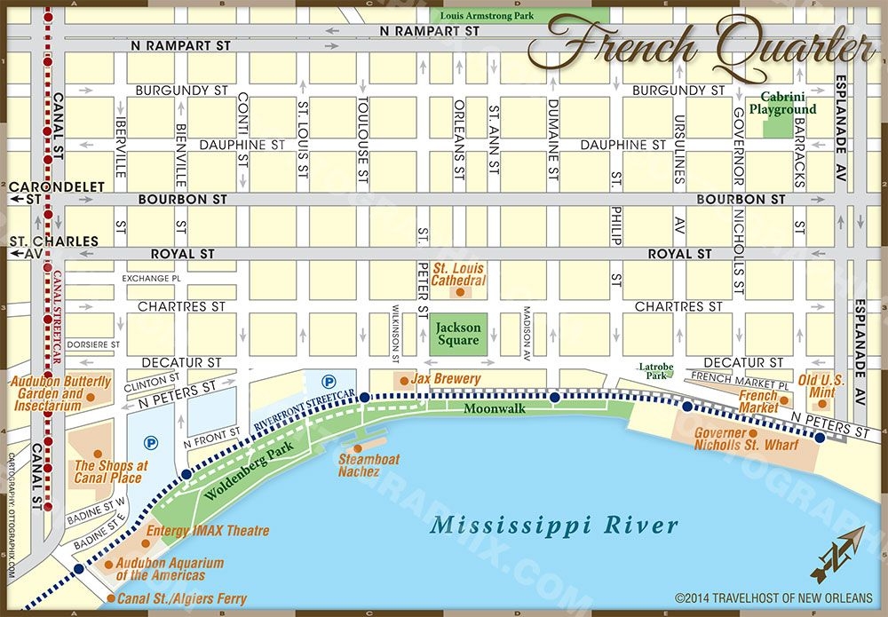 French Quarter Map Printable