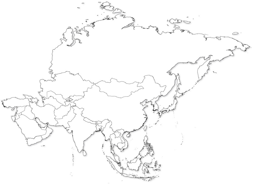 Get Your Free Printable Blank Asia Map PDF Printables For Everyone