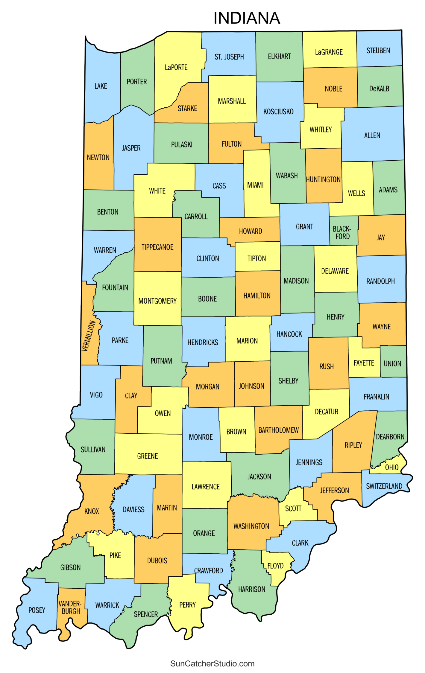 Indiana County Map Printable Free Printable Map