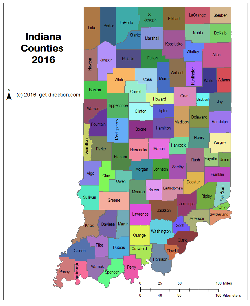 Indiana County Map Printable