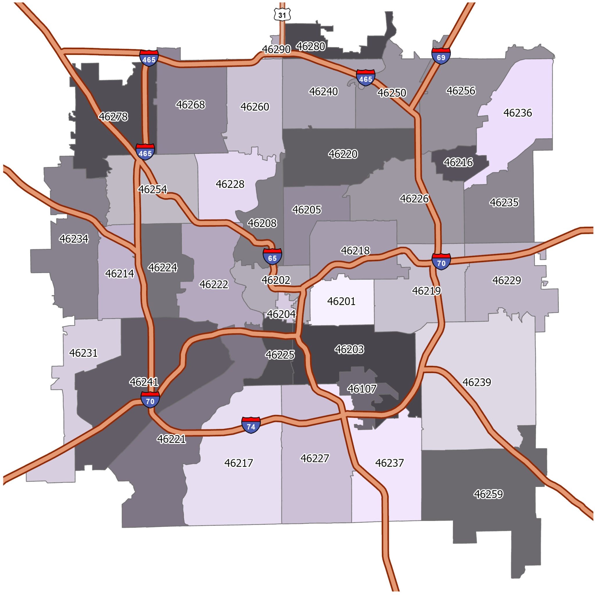 Indianapolis Zip Code Map GIS Geography Indianapolis Zip Code Map GIS Geography