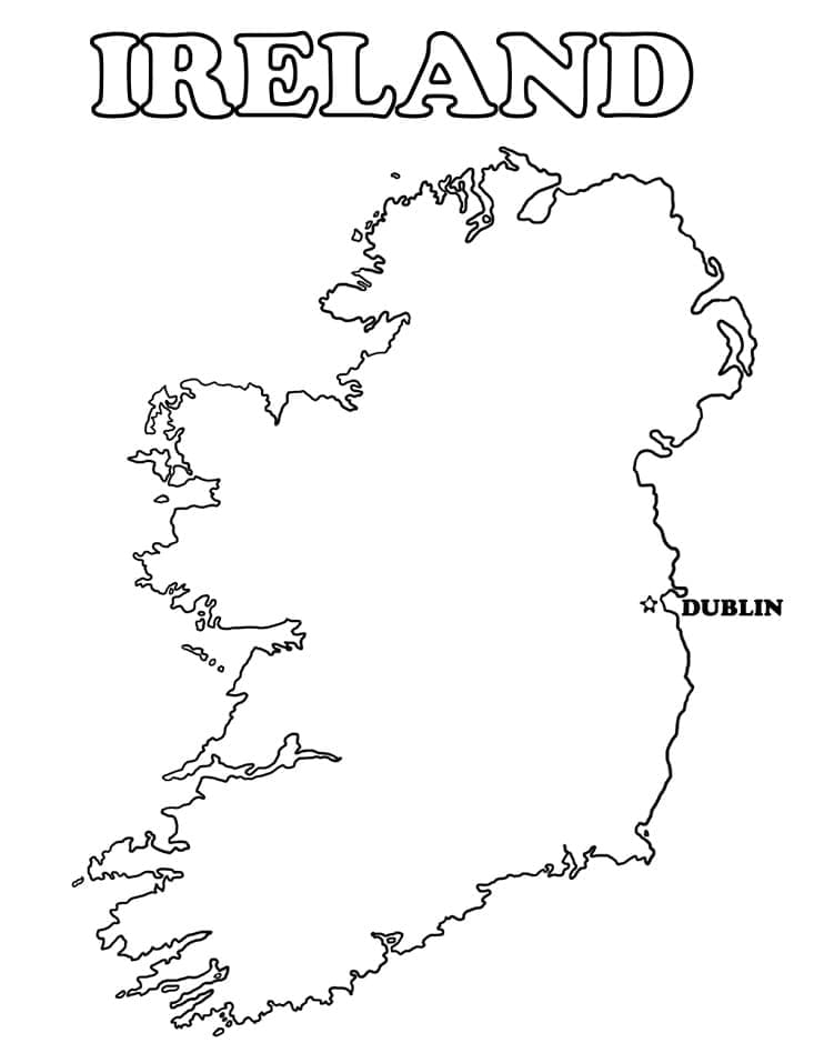 ireland map printable