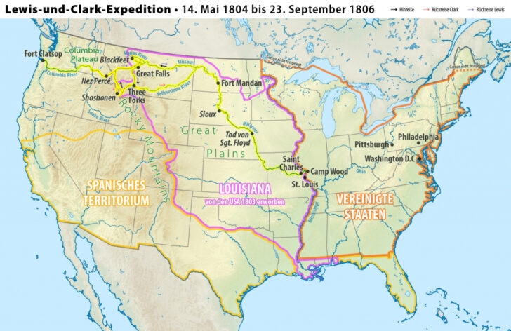 Lewis And Clark Expedition Map Printable Printable Maps Adams 