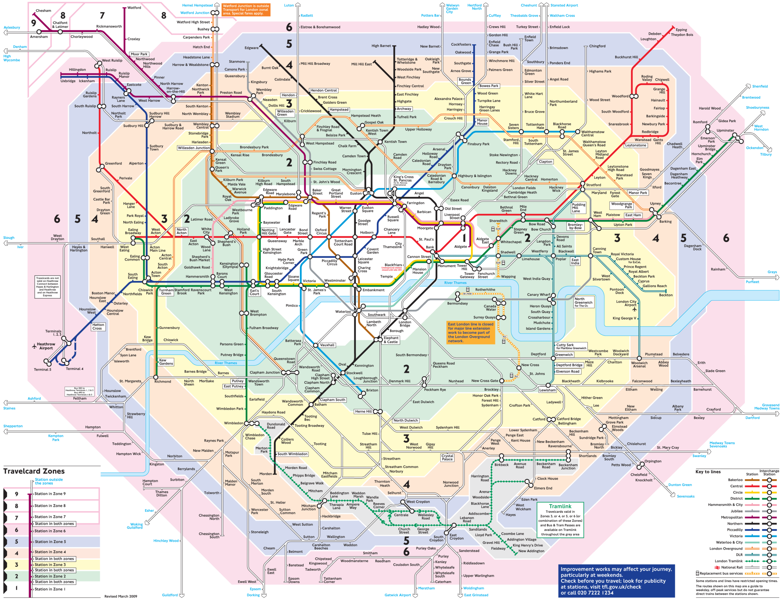 London Metro Map Printable