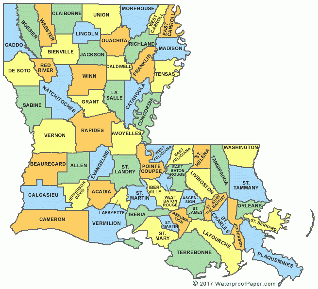 Louisiana Map Printable Louisiana Map Printable