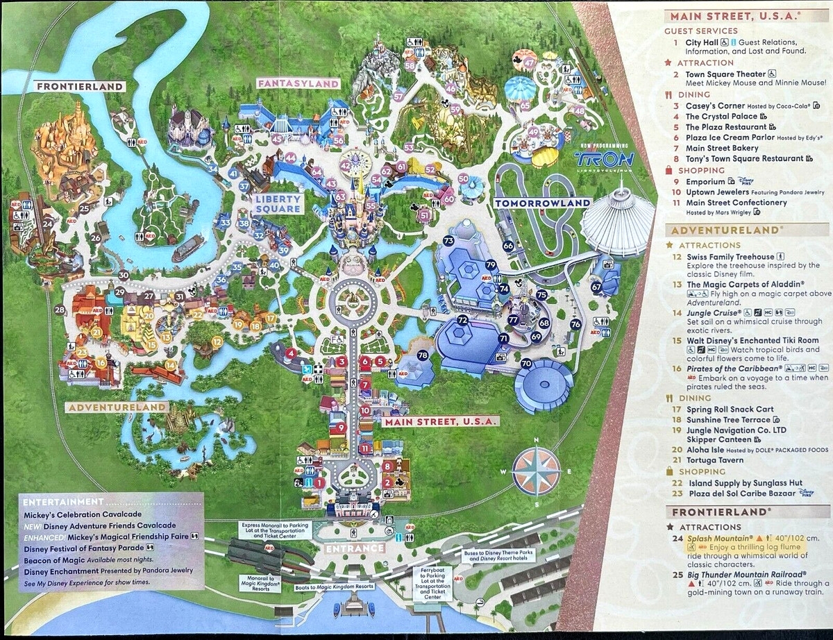 Magic Kingdom Map 2023 Printable Magic Kingdom Map 2023 Printable