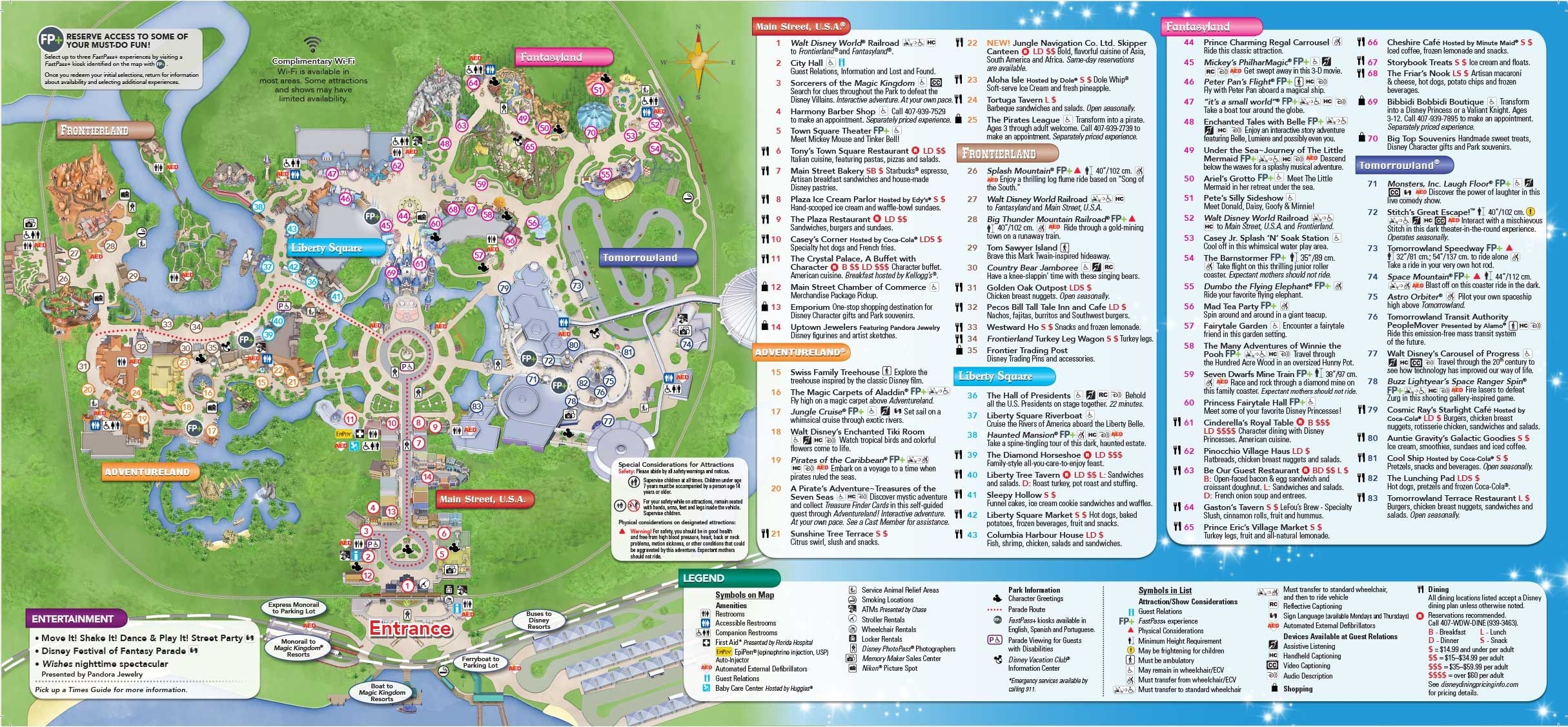 Magic Kingdom Park Map Printable Magic Tricks Explained
