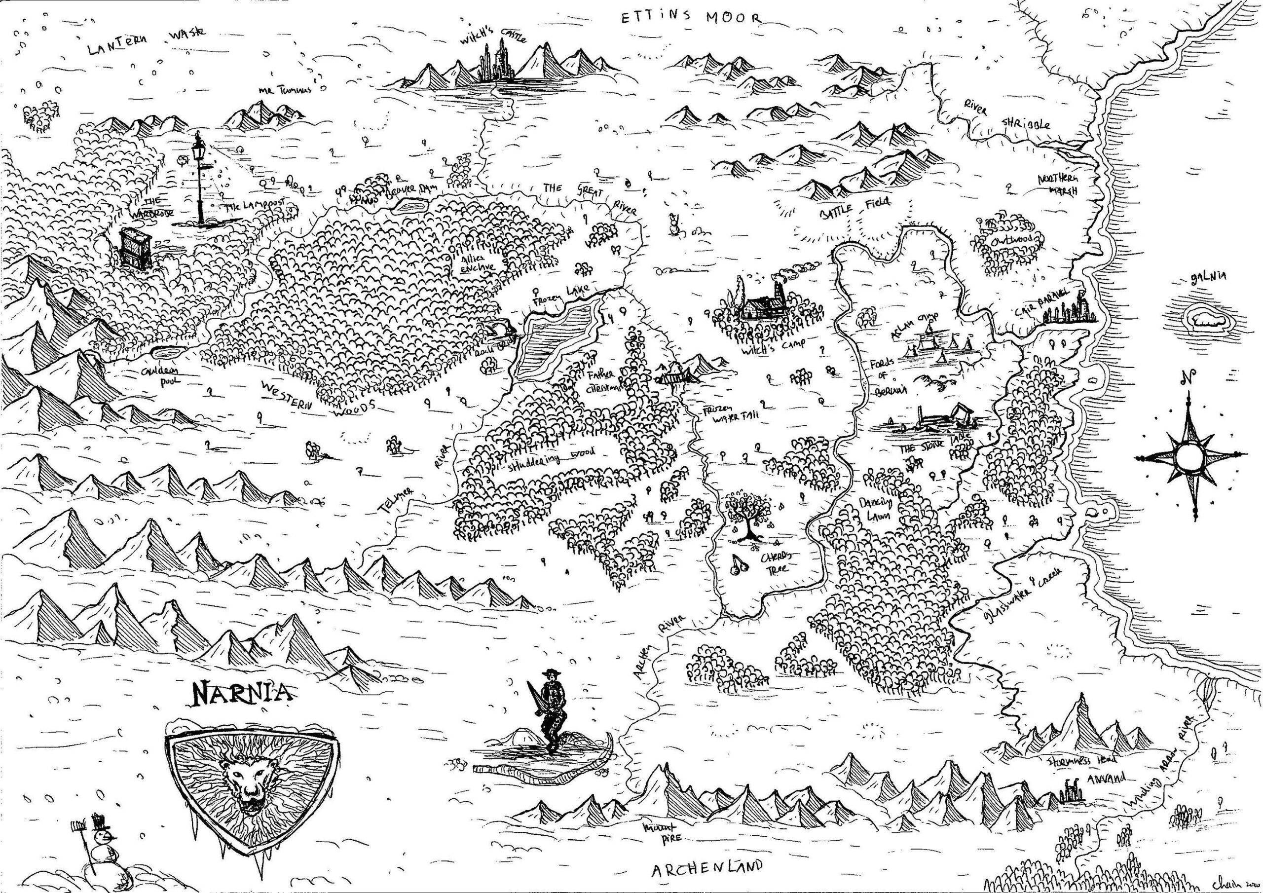 printable map of narnia