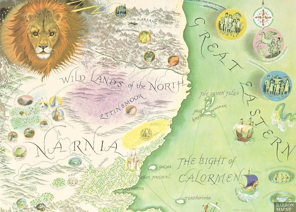 map of narnia printable