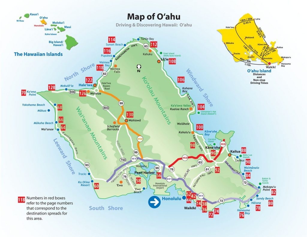 Map Of Oahu Hawaii Printable Oahu Tourist Map Printable NZHGK