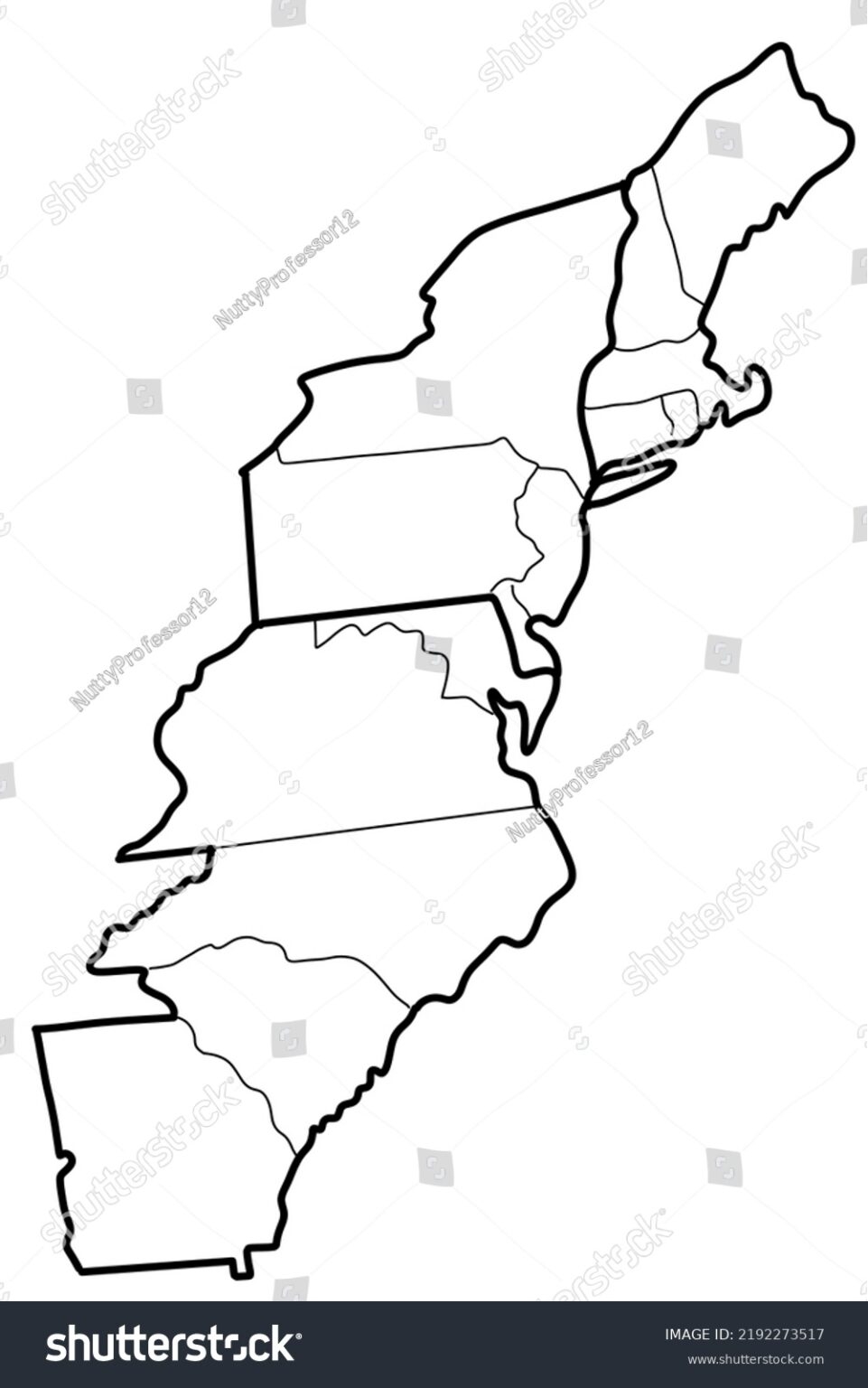 Map Of The Thirteen Colonies Printable Free Printable Maps