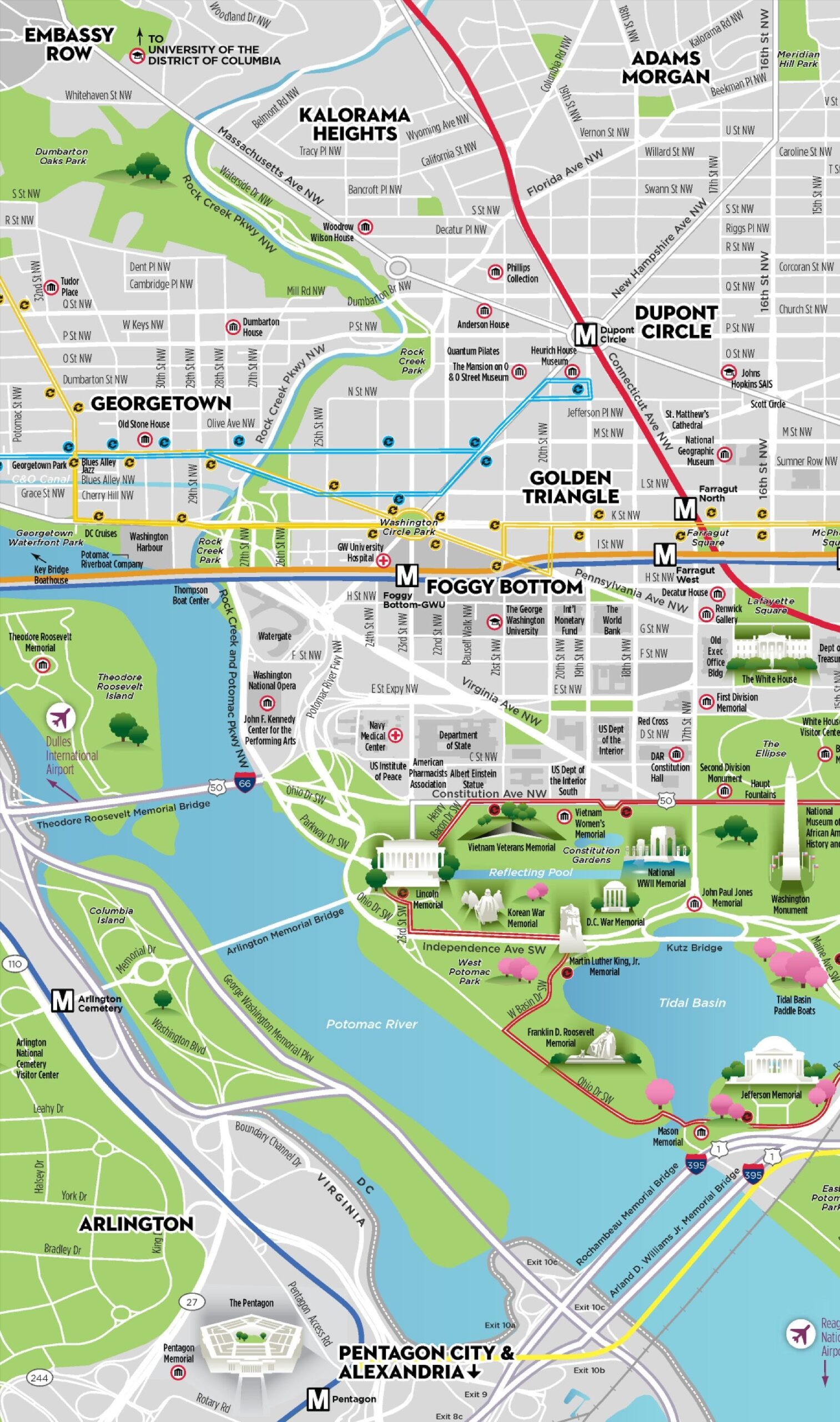 Map Of Washington Dc Attractions Printable Map Of Washington Dc Attractions Printable