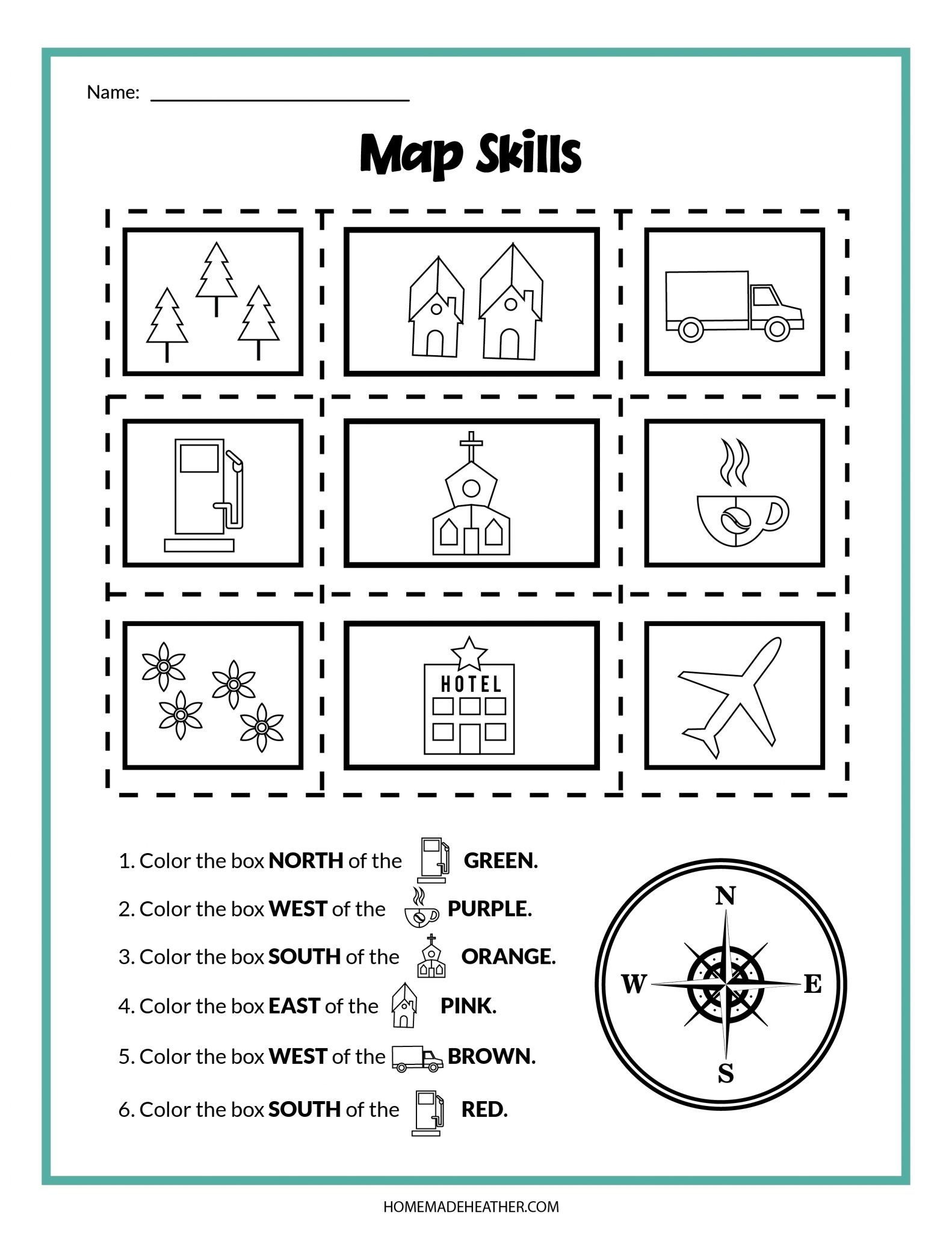 Map Skills Printables For Little Explorers