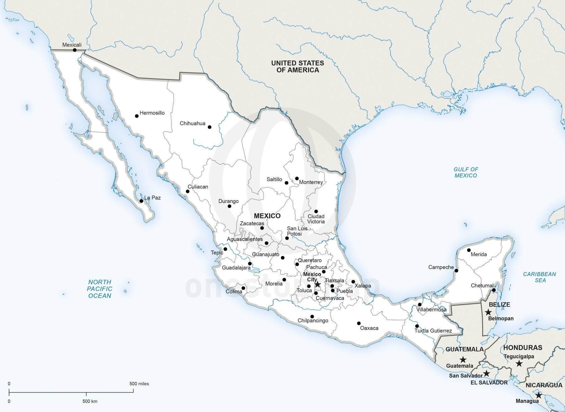 Mexico Map Printable Pdf