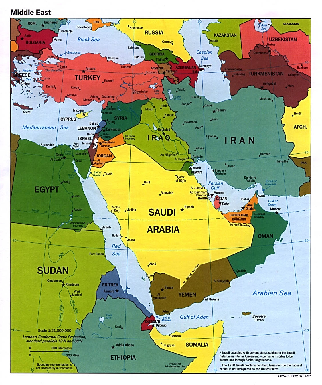 printable map middle east