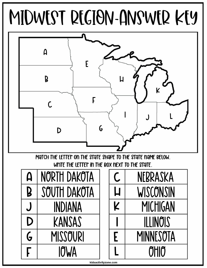 Midwest States And Capitals Map Printable Adams Printable Map Midwest States And Capitals Map Printable Adams Printable Map