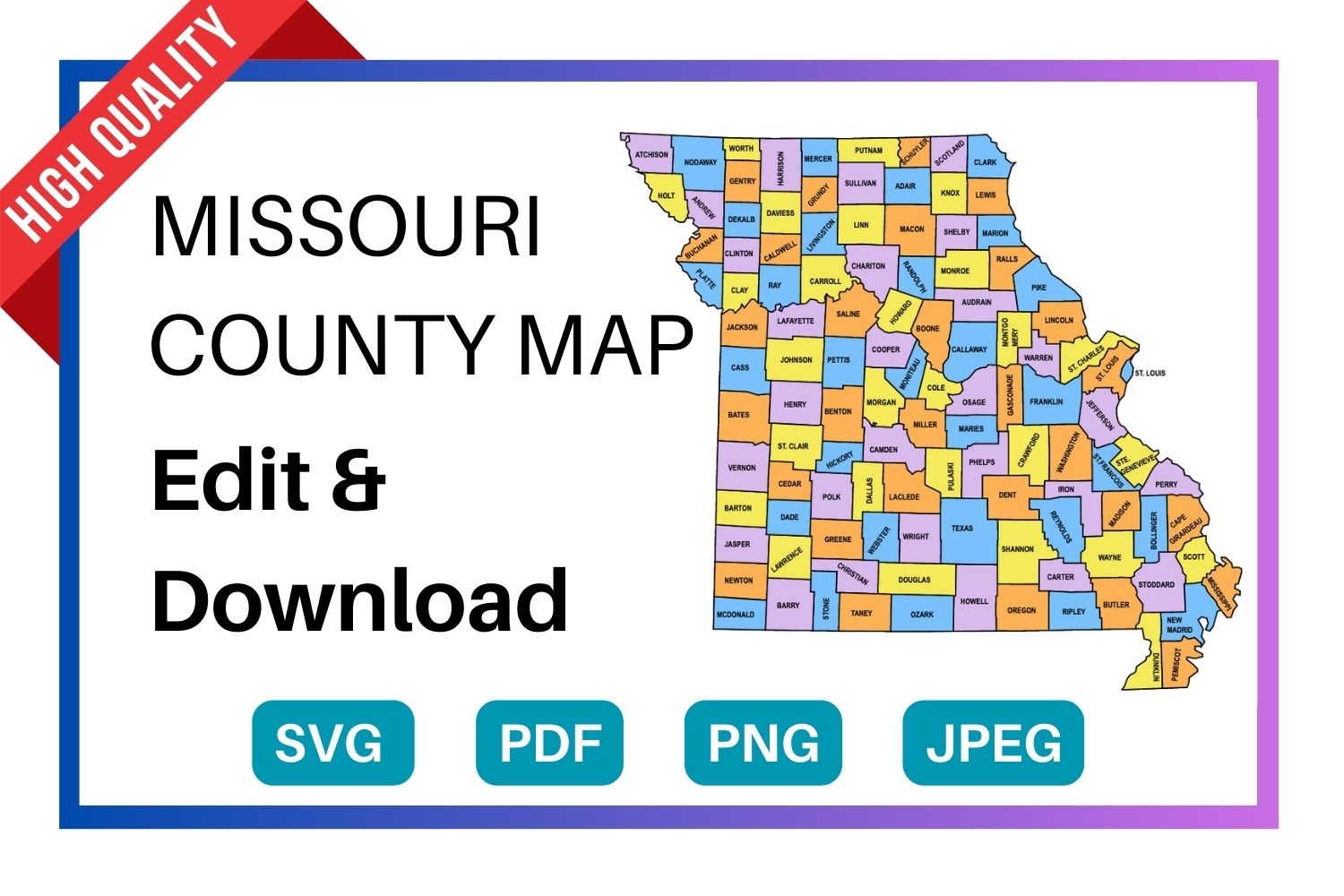 printable map of missouri counties printable map of missouri counties