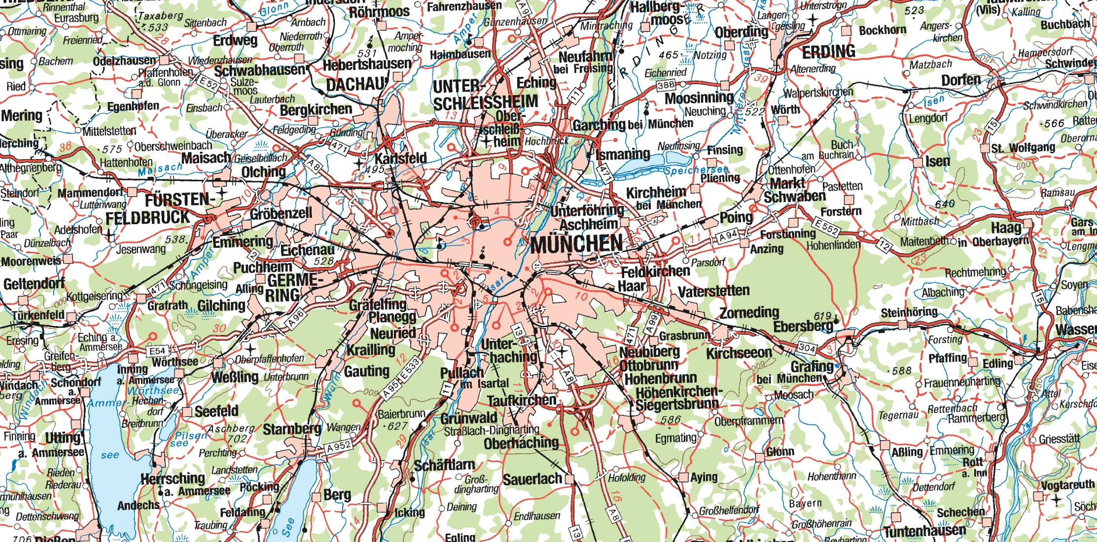 Munich Map Printable