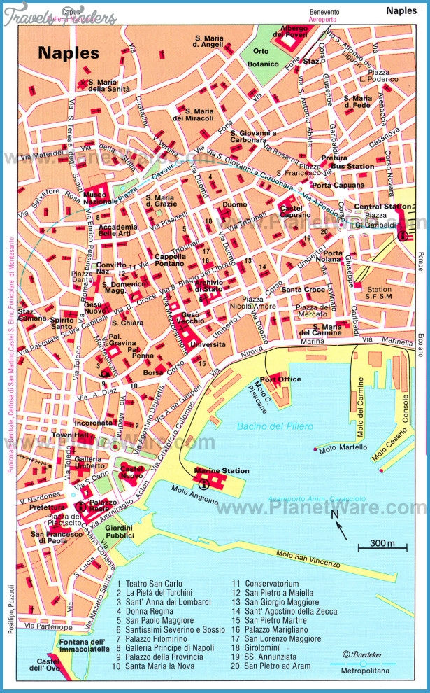 Naples Tourist Map Printable