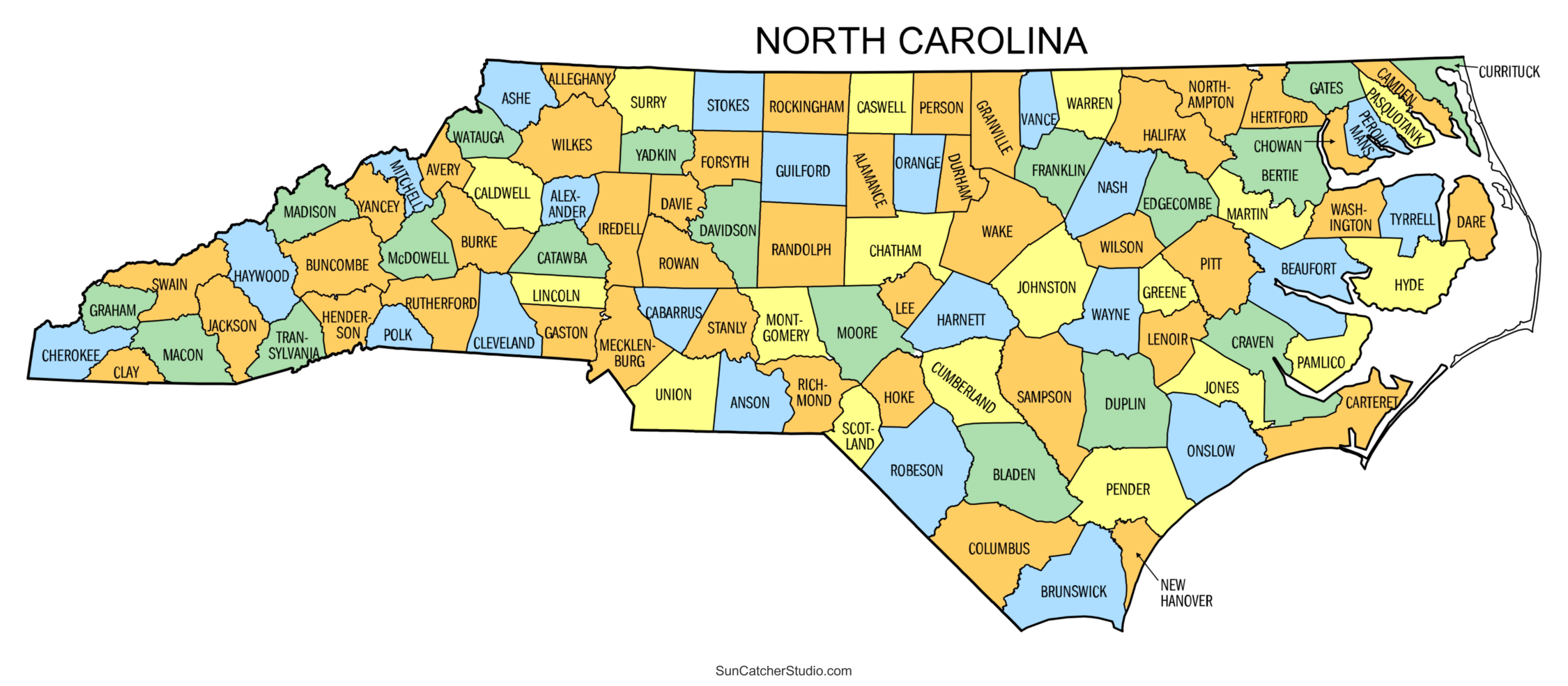 Nc County Map Printable Jenny Blog